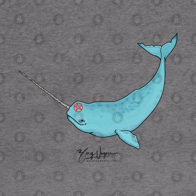 gnarwhal by painting whales